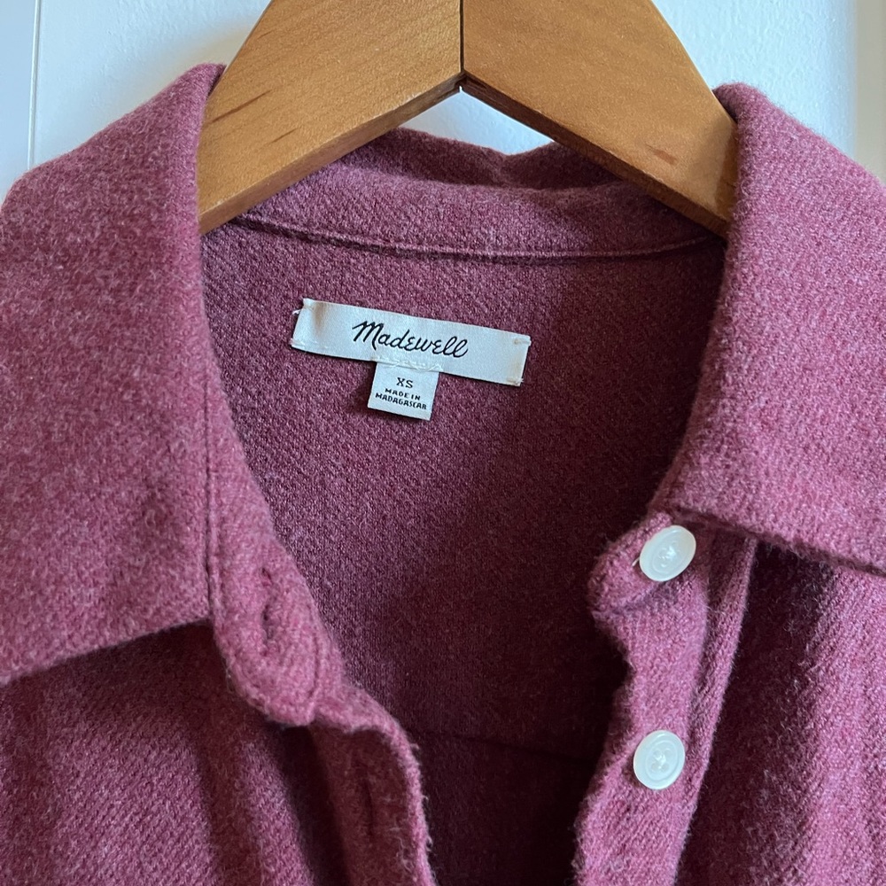 Madewell Flannel button down. Sz XS.